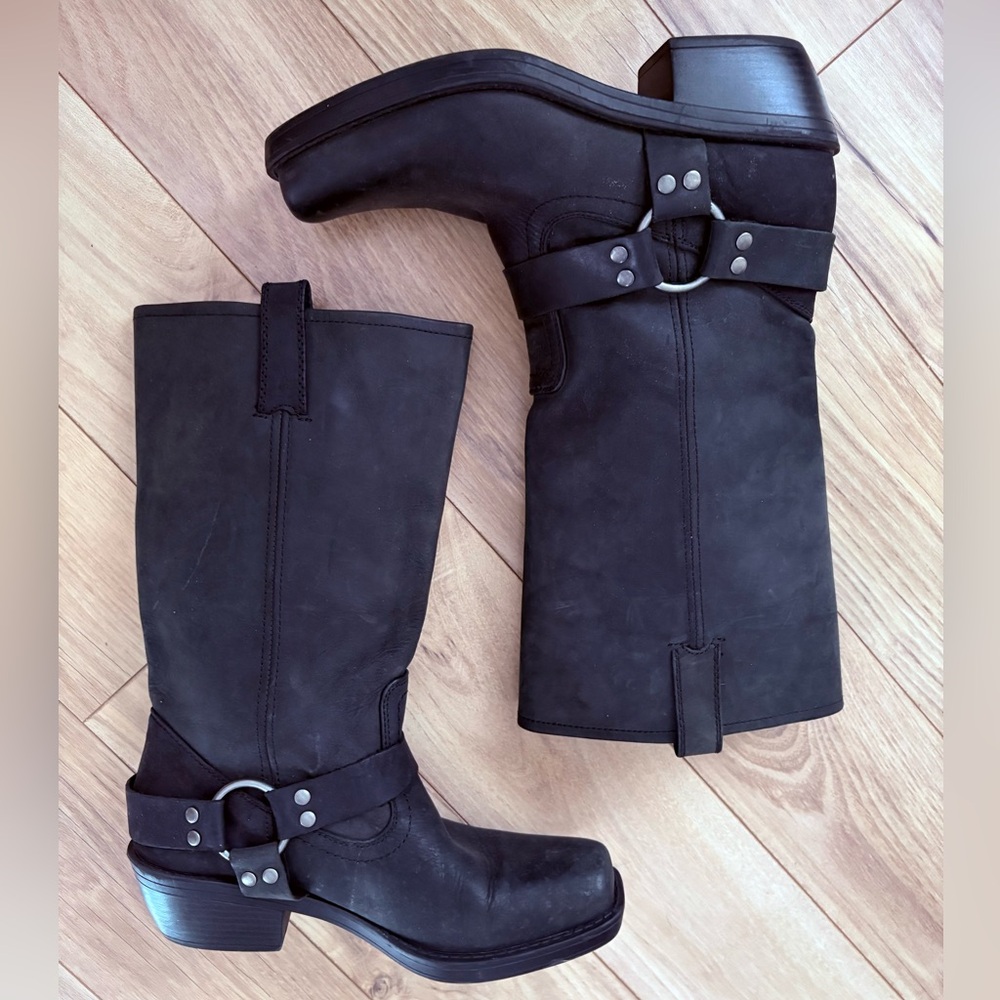 Brand New Leather Harness Boots